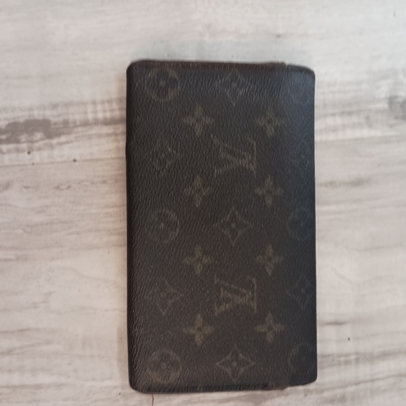 Authentic LOUIS VUITTON LV Vintage Monogram Wallet Envelope Leather - Picture 4 of 13